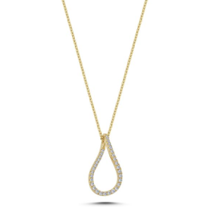 Nuran Valentina 14kt Guld Halskde m. 0,25ct V2460rg025