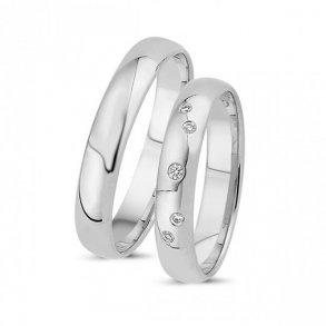 14kt. Hvidgulds Herre Vielsesring A4030HVG