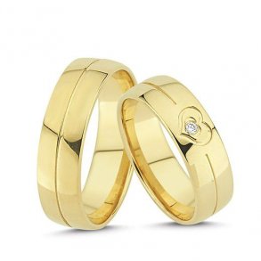 14Kt Herre Vielsesring A4088rg