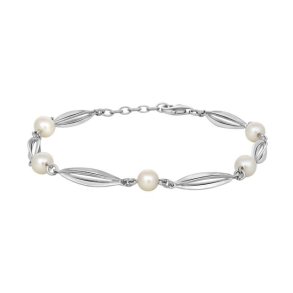 Rhod. Slv Bur & Perle(FVP)Armbnd 17,7+2 89160020900