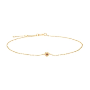 14kt. Guldarmb�nd m/0,007ct Rubin - 80100400505