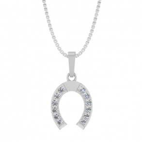 Slv Hestesko med Zirkonia + Kde 40-70467-610