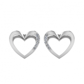 Slv Hjerte restikker m/Zirkonia 30-10735-610