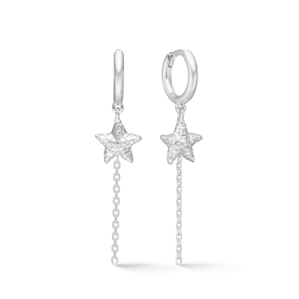 SZ Slv Starfish Lustre Creoler 7110903