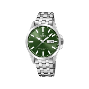 Festina Herreur St�l m/Gr�n Skive 20357/5