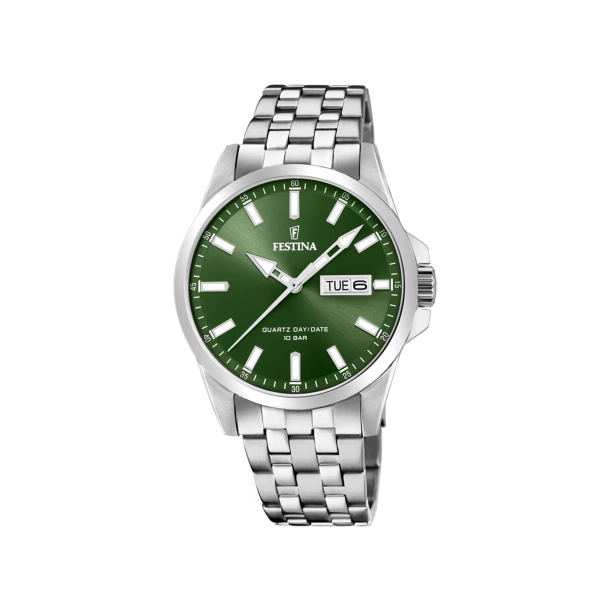 Festina Herreur St�l m/Gr�n Skive 20357/5