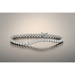 8kt Tennisarmb�nd med Zirkoner