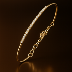 14 Kt Guld Tennis Armring B1005 036rg