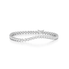 8kt Tennisarmbnd med Zirkoner