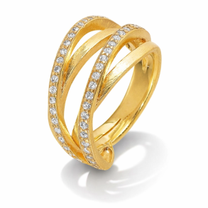 8 kt. Ring m/Zirkonia str. 55 08621554-75