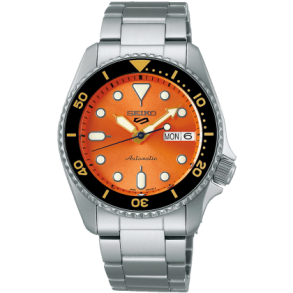 Seiko 5 Sports Automatik m/Orange Skive - SRPK35K1