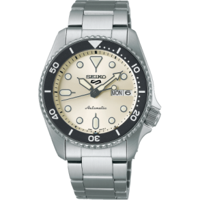Seiko 5 Sport Automatik m/cremefarvet skive - SRPK31K1