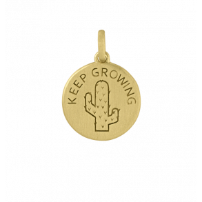 ByBiehl Tag Forgyldt Vedhng Keep Growing 7-2205-GP