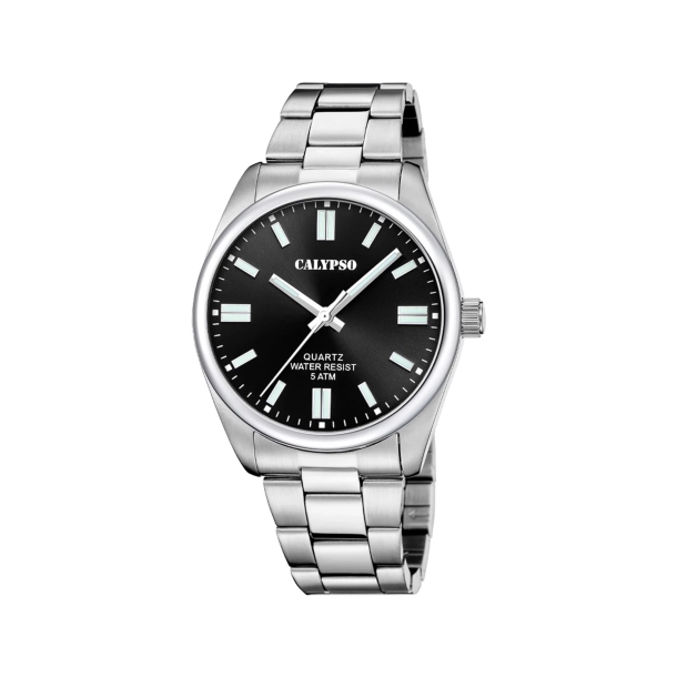 Calypso Herreur St�l m/Sort Skive K5862/6