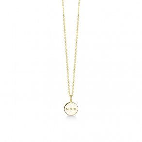  ID Fine Forgyldt Luck Halskde IDN007GD-Luck