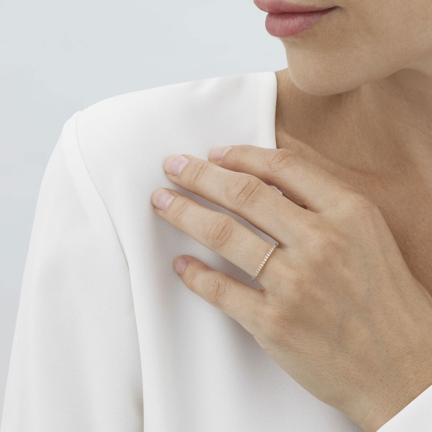 18kt Hvidguld Aurora Ring 0.26