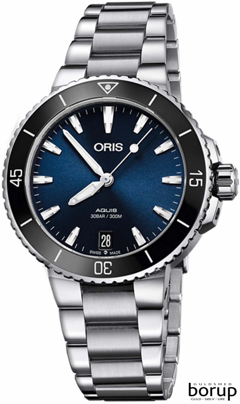 Oris Dameur Aquis Date 73377314135MB Oris Guldsmed Borup