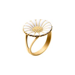 Georg Jensen Daisy Forgyldt Slvring 18mm 2000031300