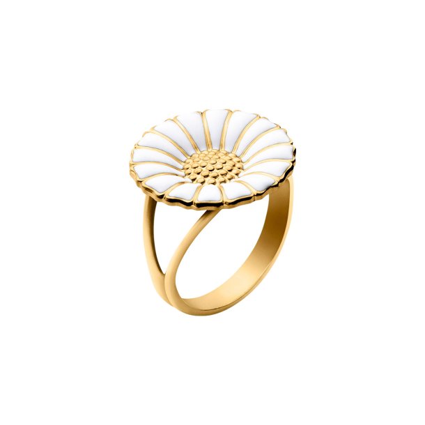 Georg Jensen Daisy Forgyldt Slvring 18mm 2000031300