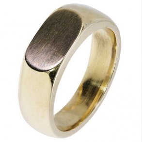 14kt Signet Damering