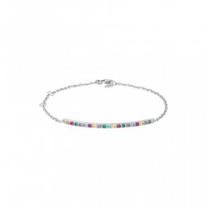 Slv Rainbow Sparkle Armbnd 2-2801m-R