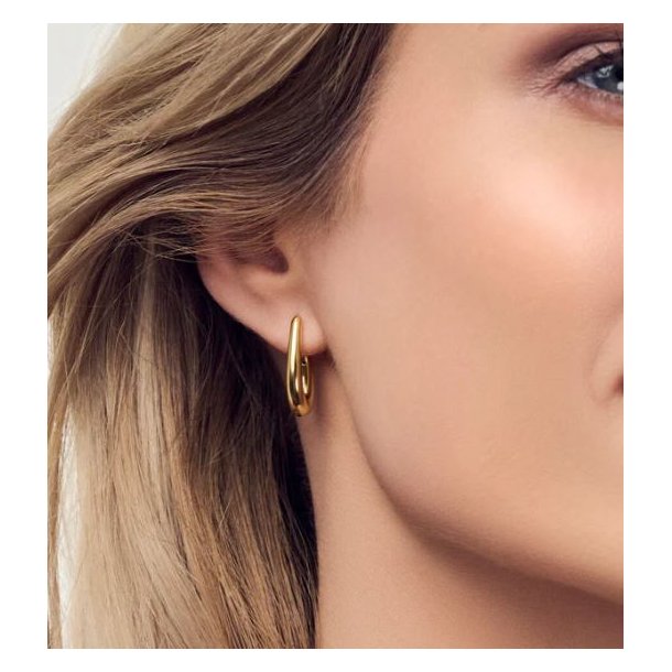 Sif Jakobs Goccia Pianura Forgyldt Slv reringe SJ-E2486-YG