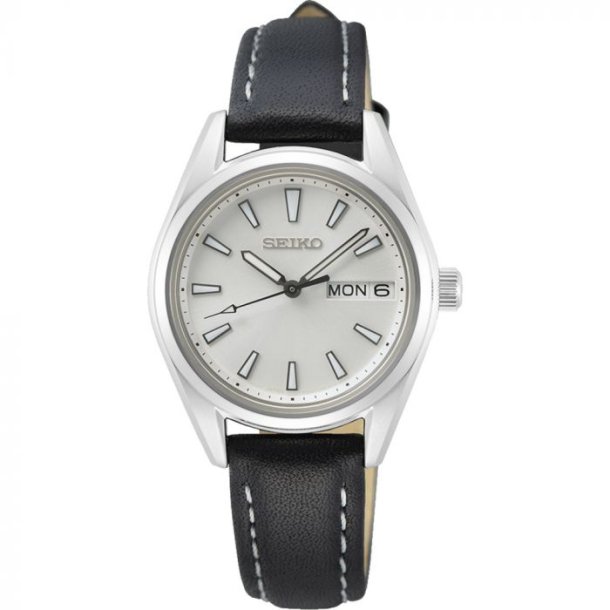 Seiko Dameur m/Sort Lderrem